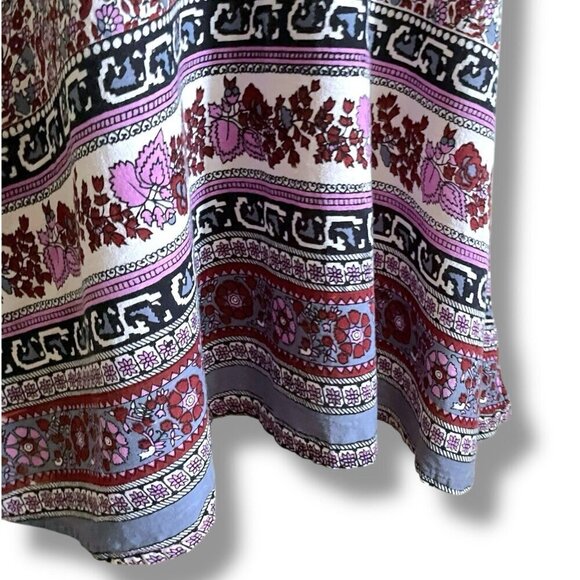 Vintage Geeta Womens Dress Free Size OS India Floral Boho Halter Midi Sundress - Picture 7 of 9